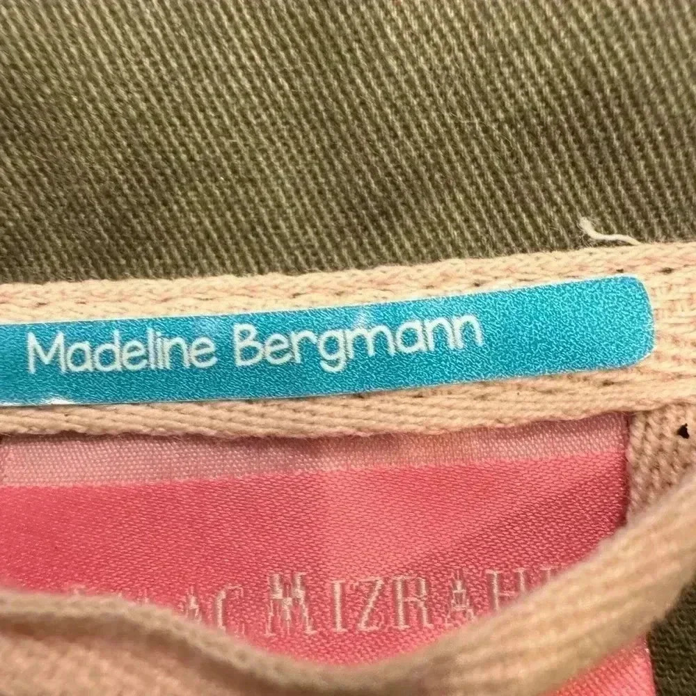 Isaac Mizrahi / Madeline Bergman girls green moto jacket. Size 5T - Picture 4 of 10
